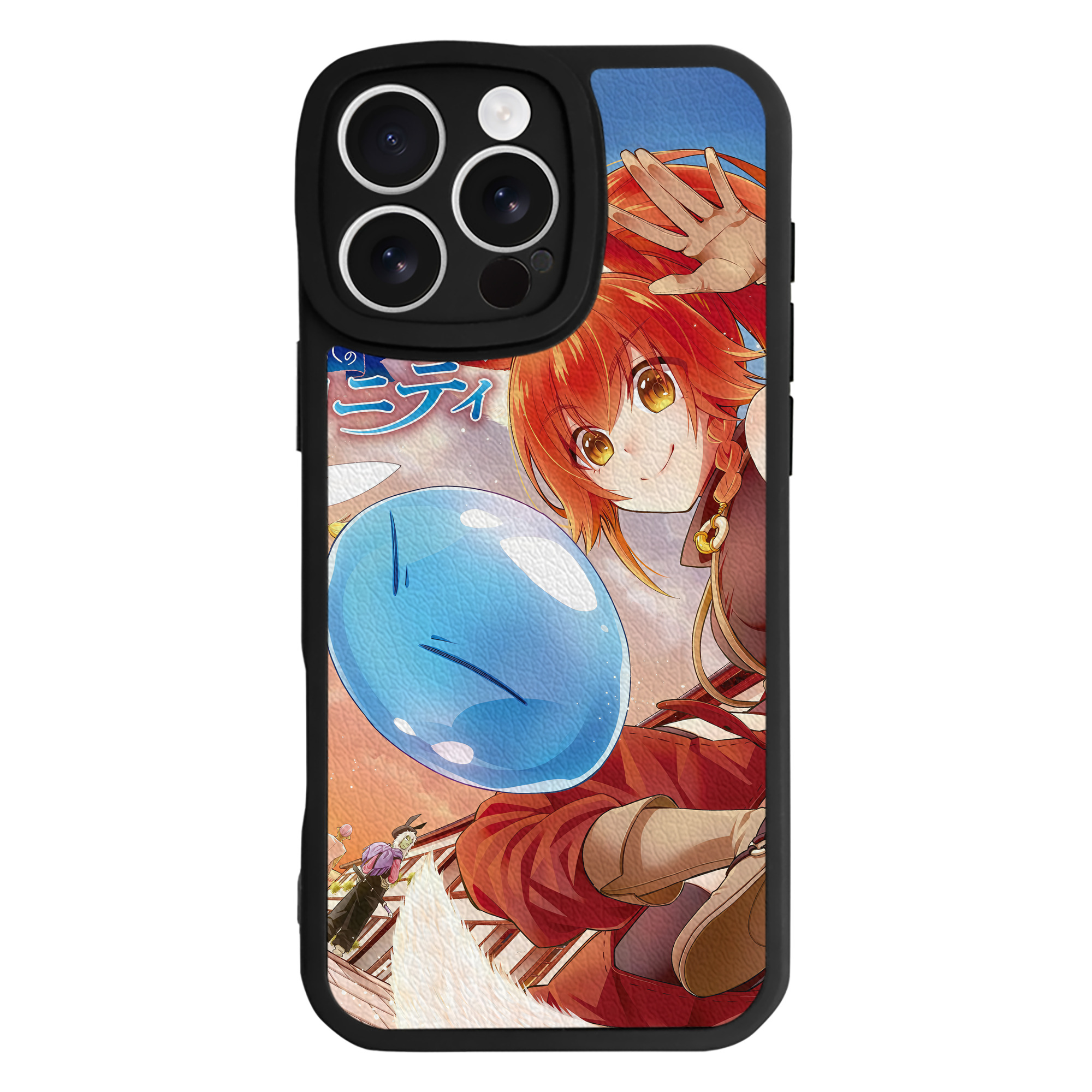 （画像用） 転スラ Regarding Reincarnated to Slime 【iPhone 16シリーズ対応】シリコンスマホケース（レザー調） 材質：シリコン